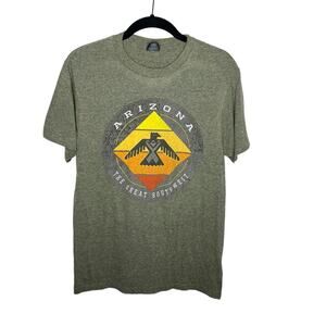 PRAIRIE MOUNTAIN / olive green Arizona tourist souvenir short sleeve tee / S